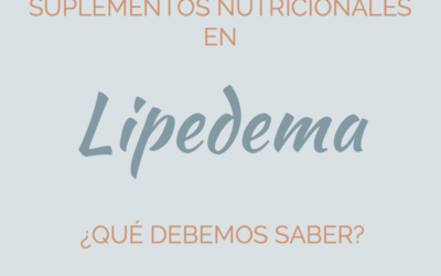 Suplementos nutricionales contra el lipedema